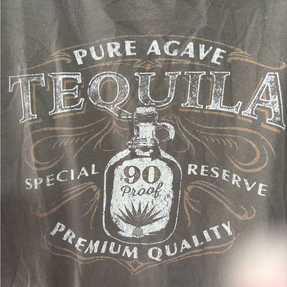 Olive Green Tequila Graphic T-Shirt by Lost Gods